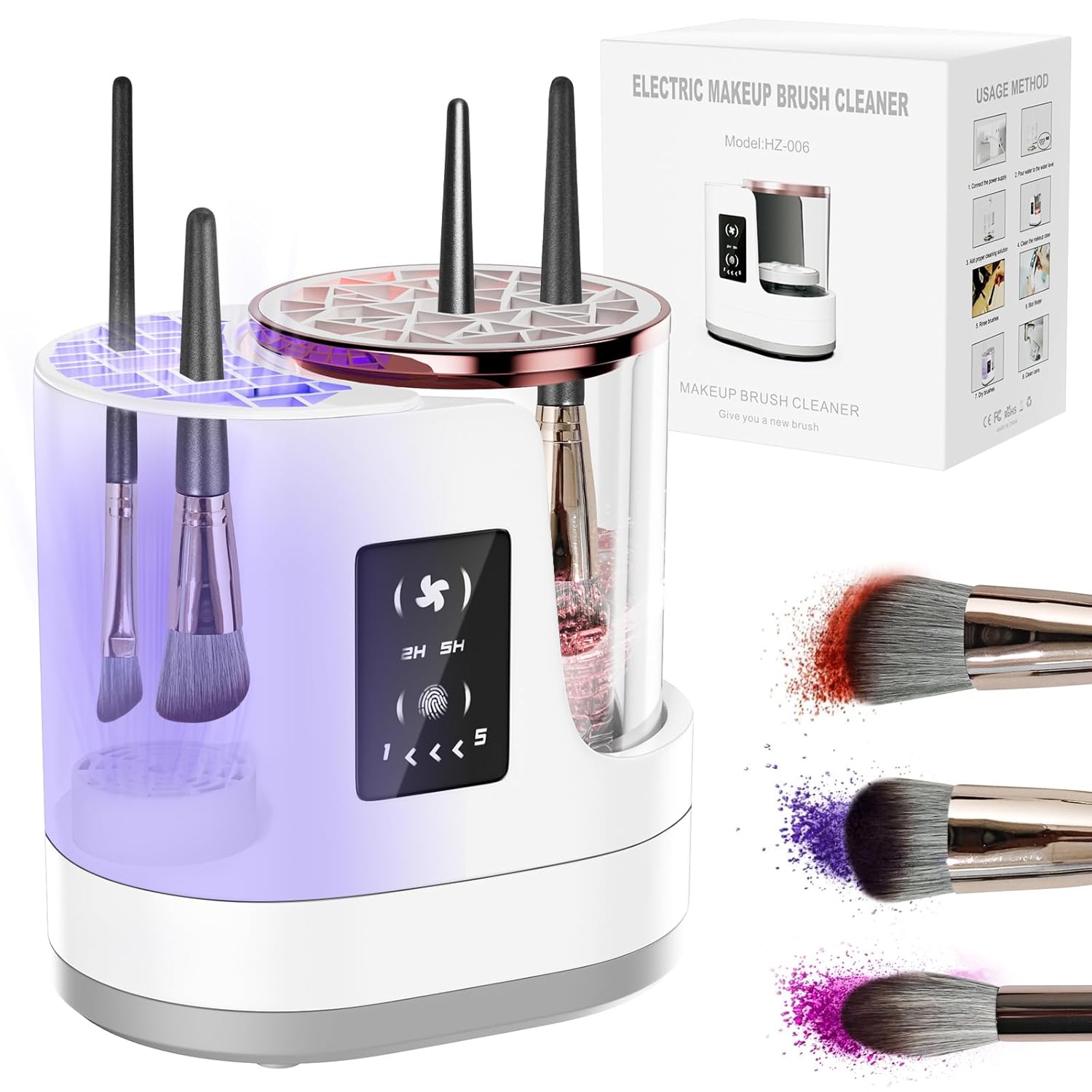 3 IN 1 Electric Makeup Brush Cleaner