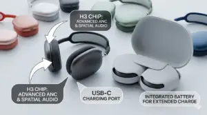 Apple Unveils AirPods Max 2 With H2 Chip and Enhanced Noise Cancellation