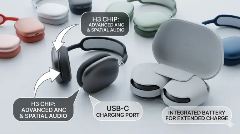 Apple Unveils AirPods Max 2 With H2 Chip and Enhanced Noise Cancellation