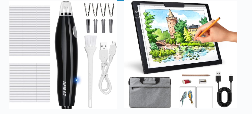 AFMAT Electric Eraser vs Rechargeable A4 Light Box: Which Art Tool Do You Need?