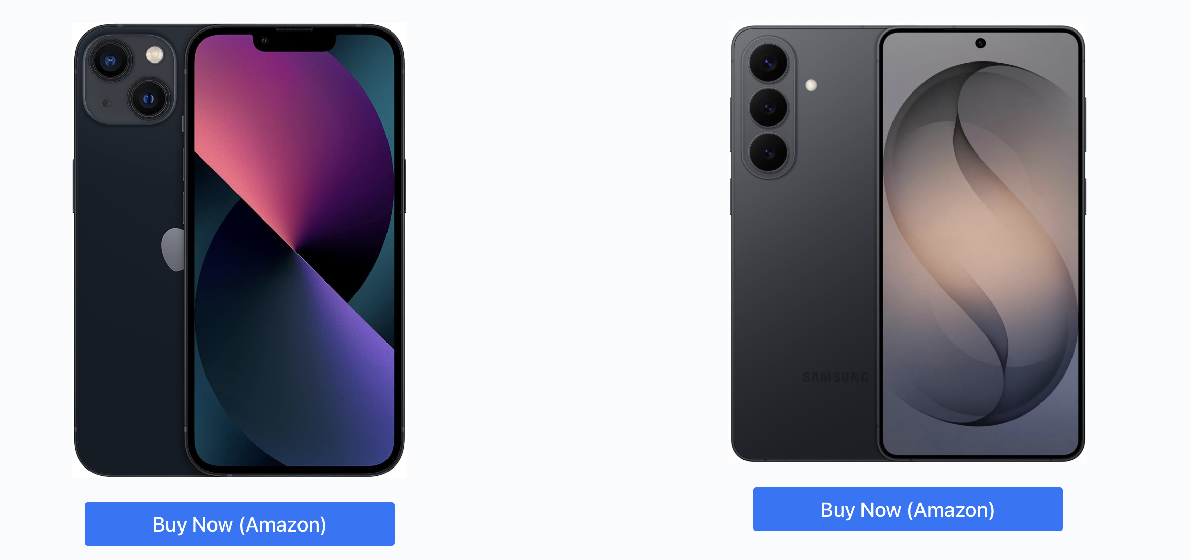 Samsung Galaxy S26 vs iPhone 13