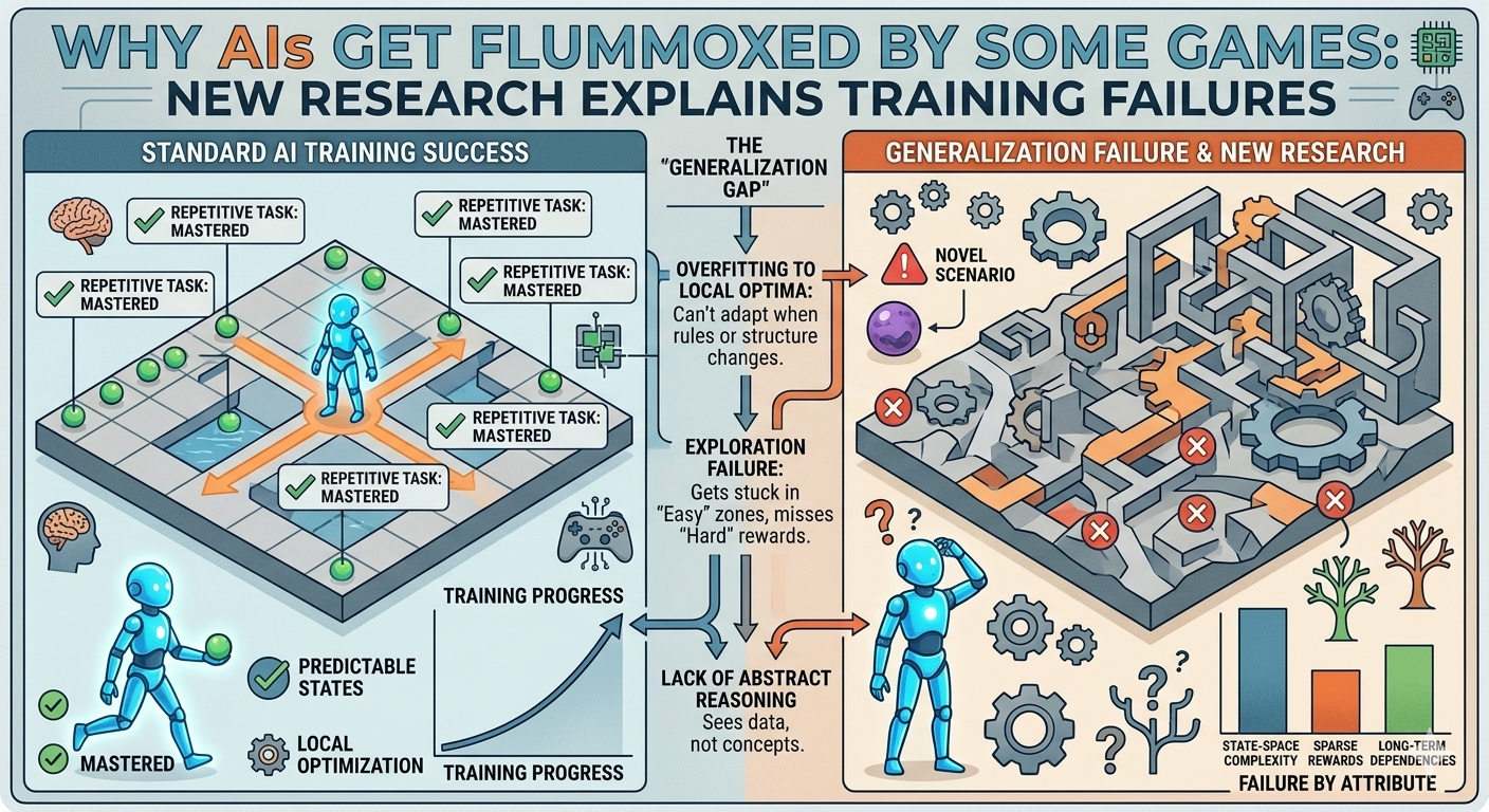 Why AIs Get Flummoxed by Some Games: New Research Explains Training Failures