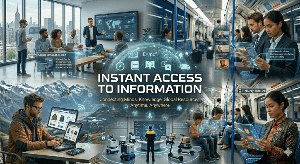 access to information using technology in daily life through search engines and internet