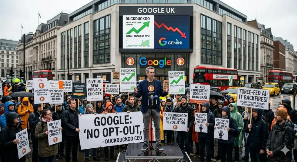 DuckDuckGo CEO Calls Out Google: “No Opt-Out, No Choice”
