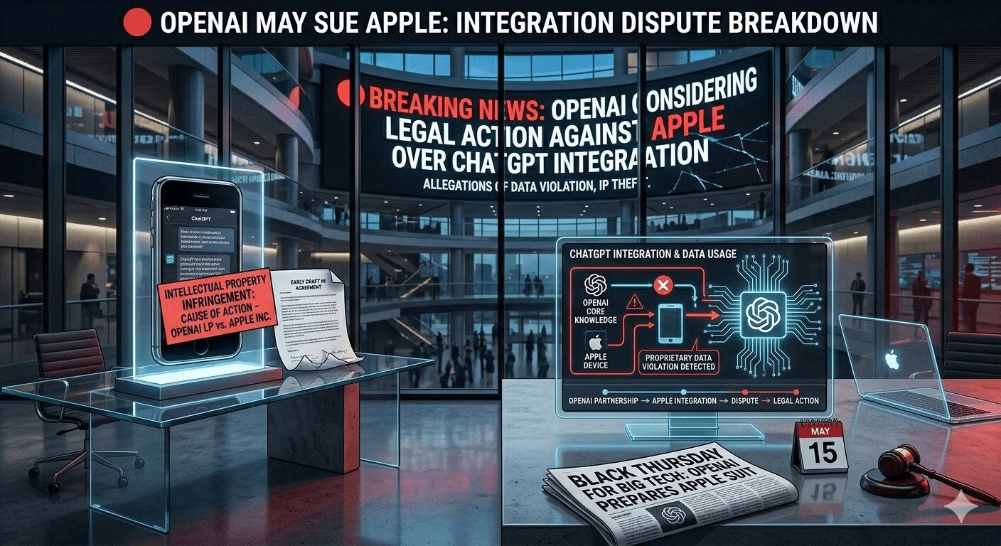 OpenAI May Sue Apple Over ChatGPT Integration