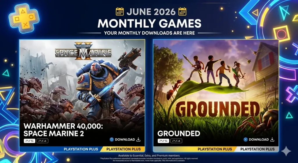 PS Plus June 2026 Games – Warhammer & Grounded