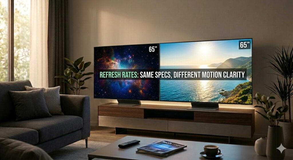 TV Refresh Rates 60Hz vs 120Hz vs 144Hz Explained