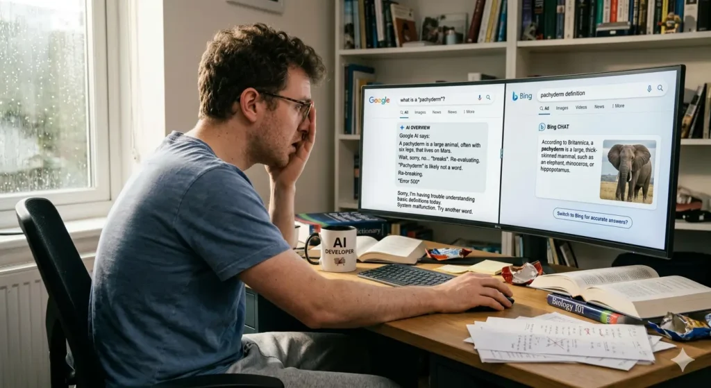 Time to Switch to Bing? Google AI Breaks on Basic Words
