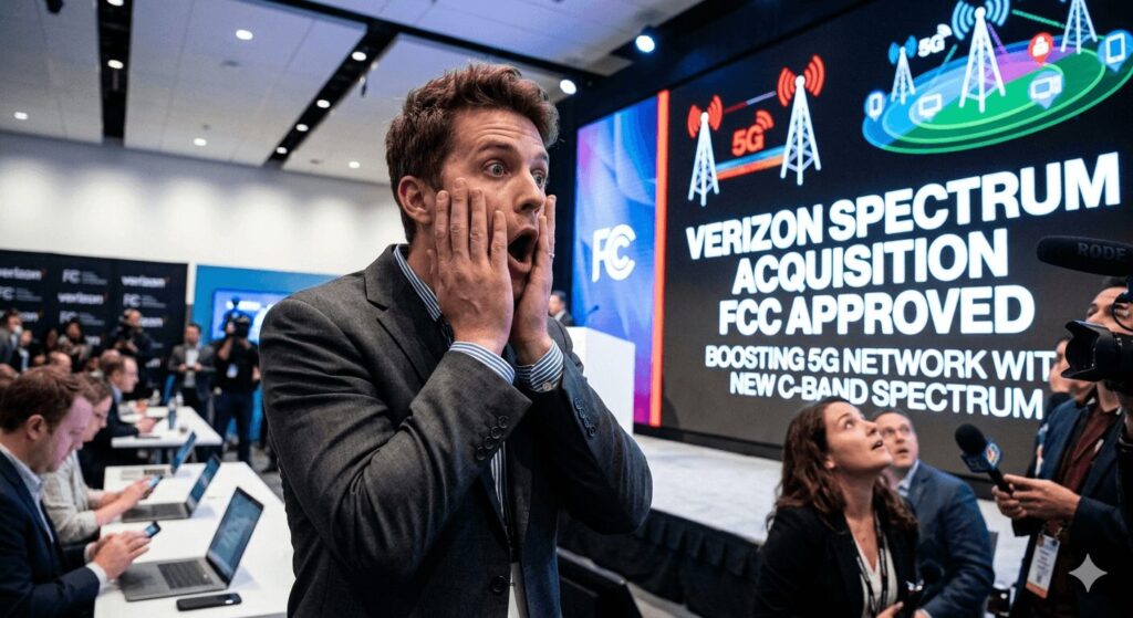 Verizon Spectrum Acquisition FCC Approval Boosts 5G with shocking guy