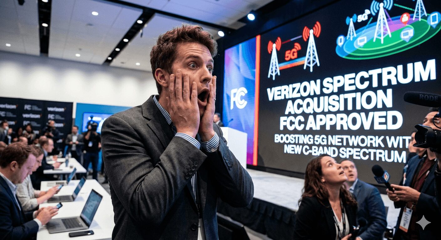 Verizon Spectrum Acquisition FCC Approval Boosts 5G with shocking guy