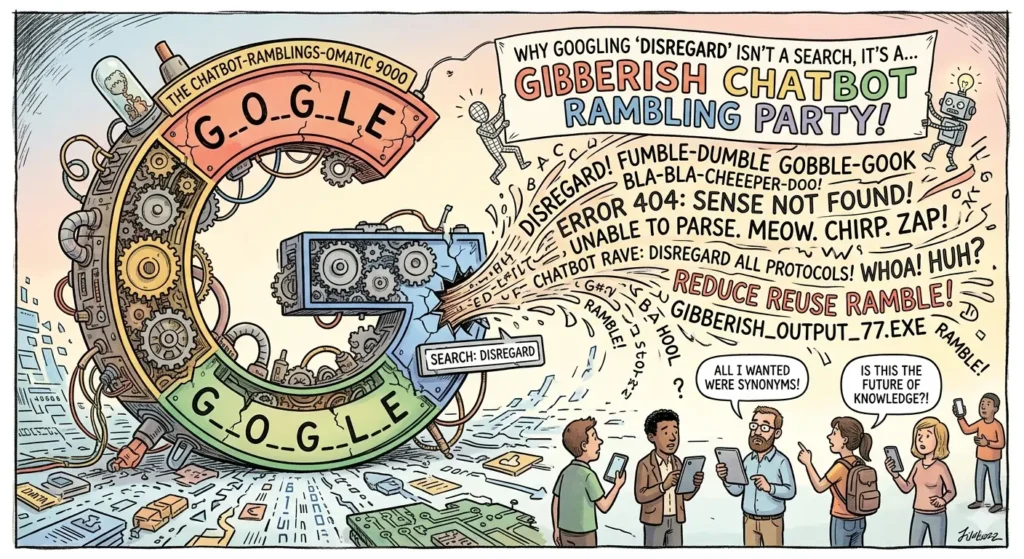 Why Googling “Disregard” Returns Gibberish Chatbot Ramblings