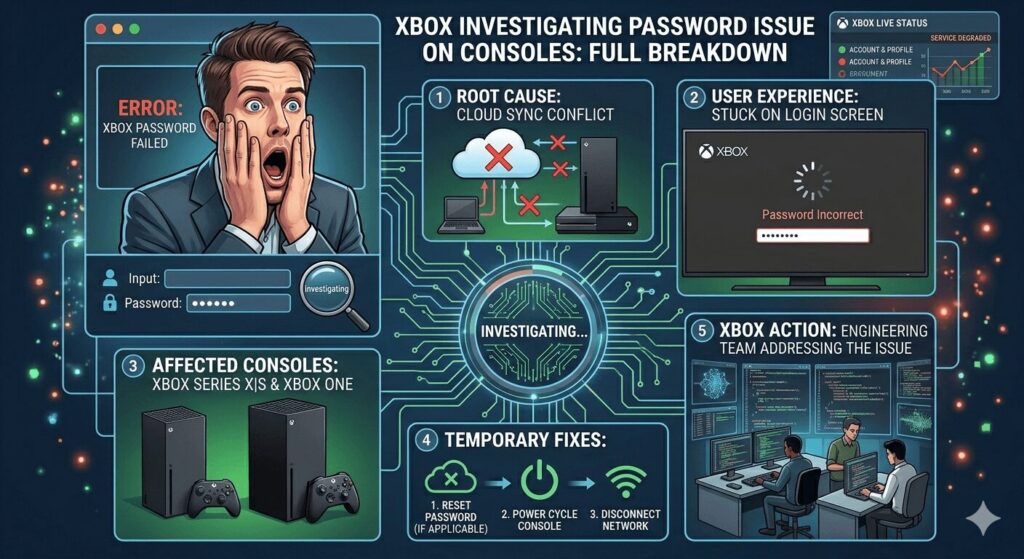 Xbox Investigating Password Issue on Consoles: Full Breakdown