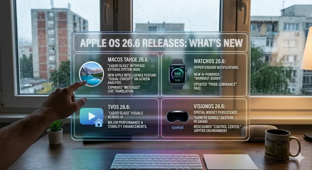 macOS, watchOS, tvOS, visionOS 26.6 All Dropped — Here's What's in Them