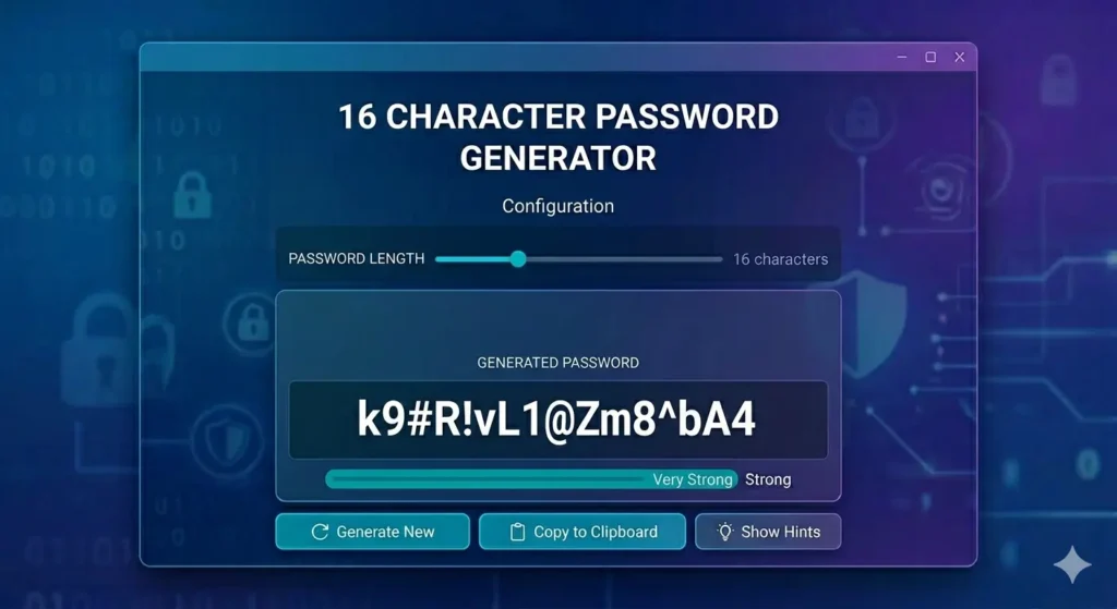16 Character Password Generator