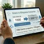 Grams to KG Converter – Convert Grams to Kilograms Instantly