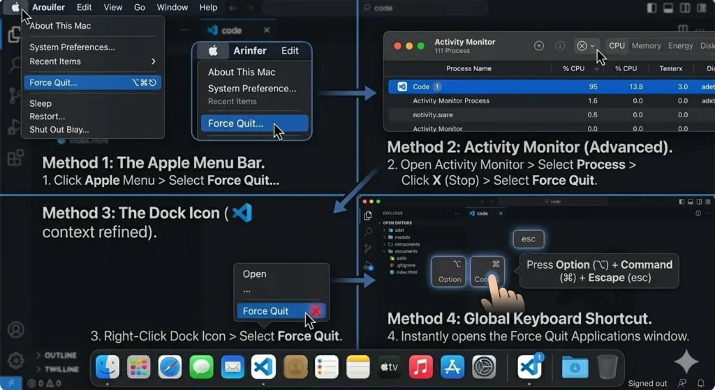 How to Force Quit Apps on Mac