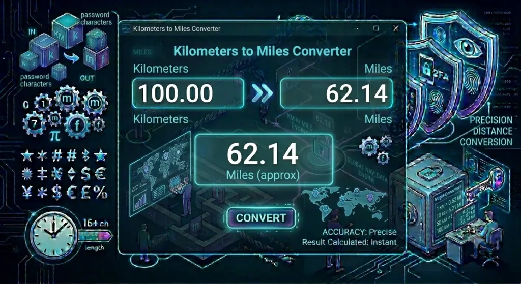 Kilometers to Miles Converter