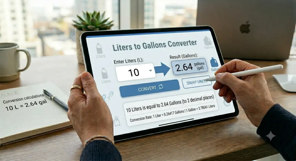 Liters to Gallons Converter