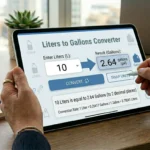Liters to Gallons Converter – Convert Liters to Gallons Instantly
