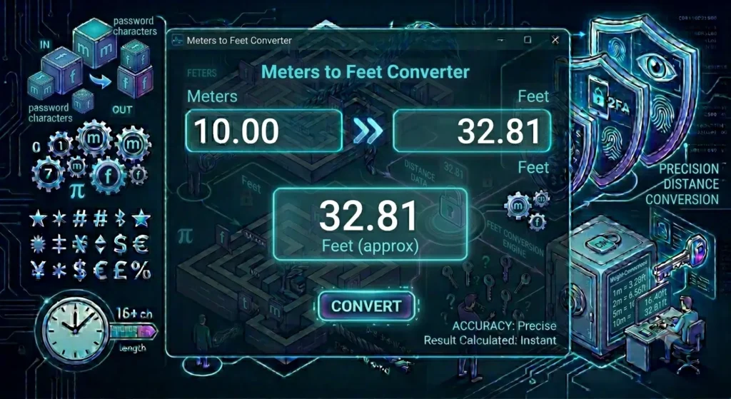 Meters to Feet Converter