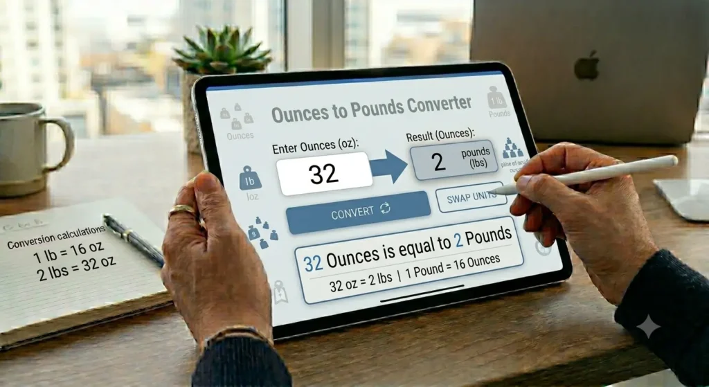 Ounces to Pounds Converter