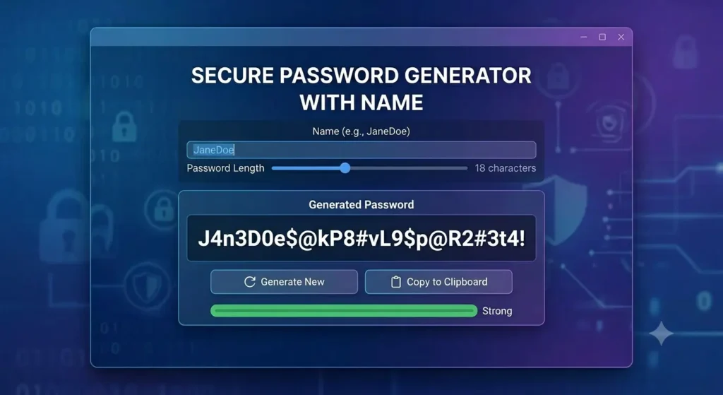 Password Generator With Name