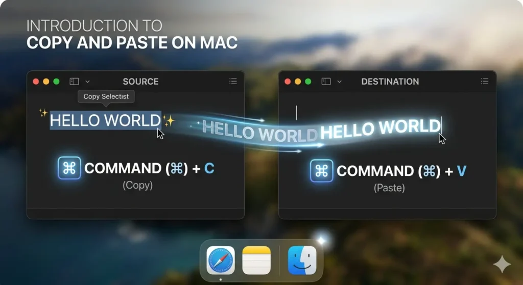 How to copy and paste on Mac using keyboard shortcuts and built-in macOS tools
