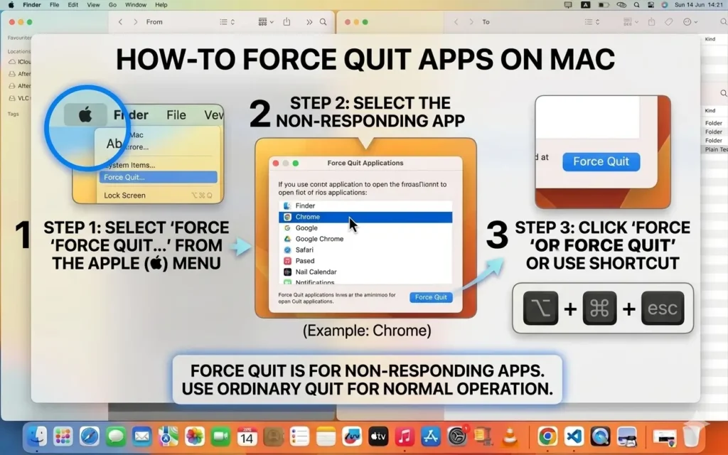 How to force quit apps on Mac using built-in macOS tools